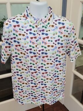 MICHAEL'S Multicolor Sunglasses Print Men's Button-Up Shirt | Size: L